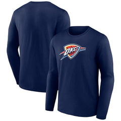 NBA - Oklahoma City Thunder Primary Logo Long Sleeve T-Shirt - Navy