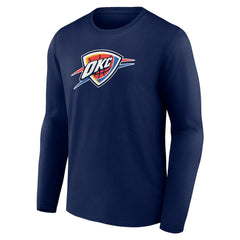 NBA - Oklahoma City Thunder Primary Logo Long Sleeve T-Shirt - Navy