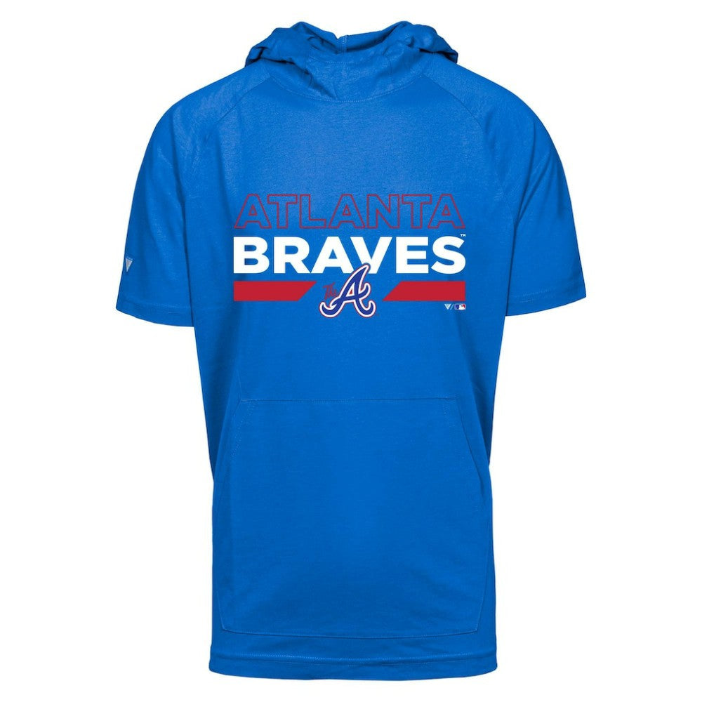 Atlanta Braves Levelwear City Connect Phase No Hitter Short Sleeve Pullover Hoodie On Sale