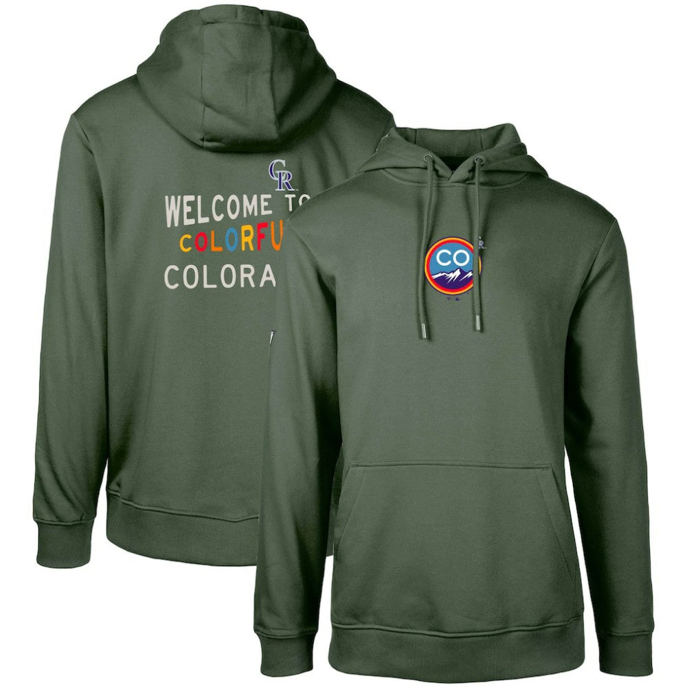 Colorado Rockies Levelwear City Connect Podium Core 2.0 Pullover Hoodie Lifestyle