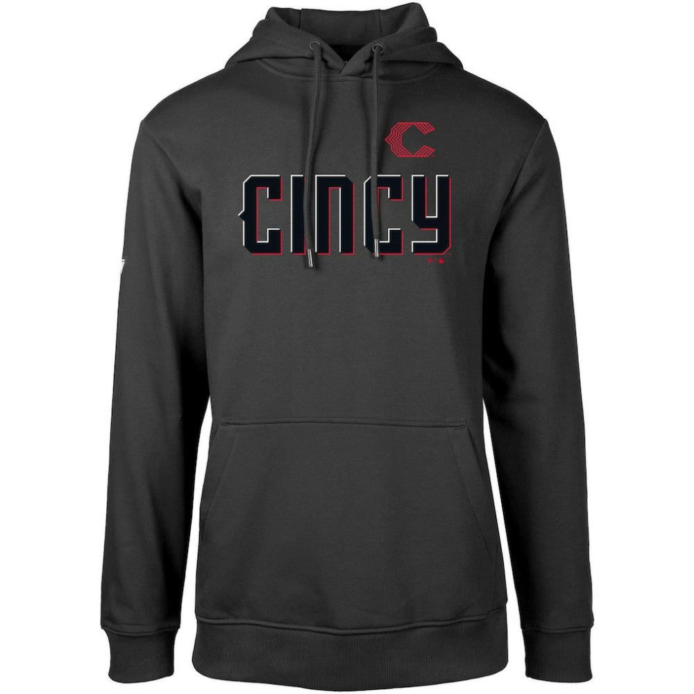 Cincinnati Reds Levelwear City Connect Podium Core Logo Pullover Hoodie Lifestyle