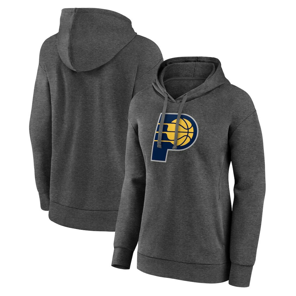 NBA - Indiana Pacers Women's Primary Logo Pullover Hoodie - Charcoal