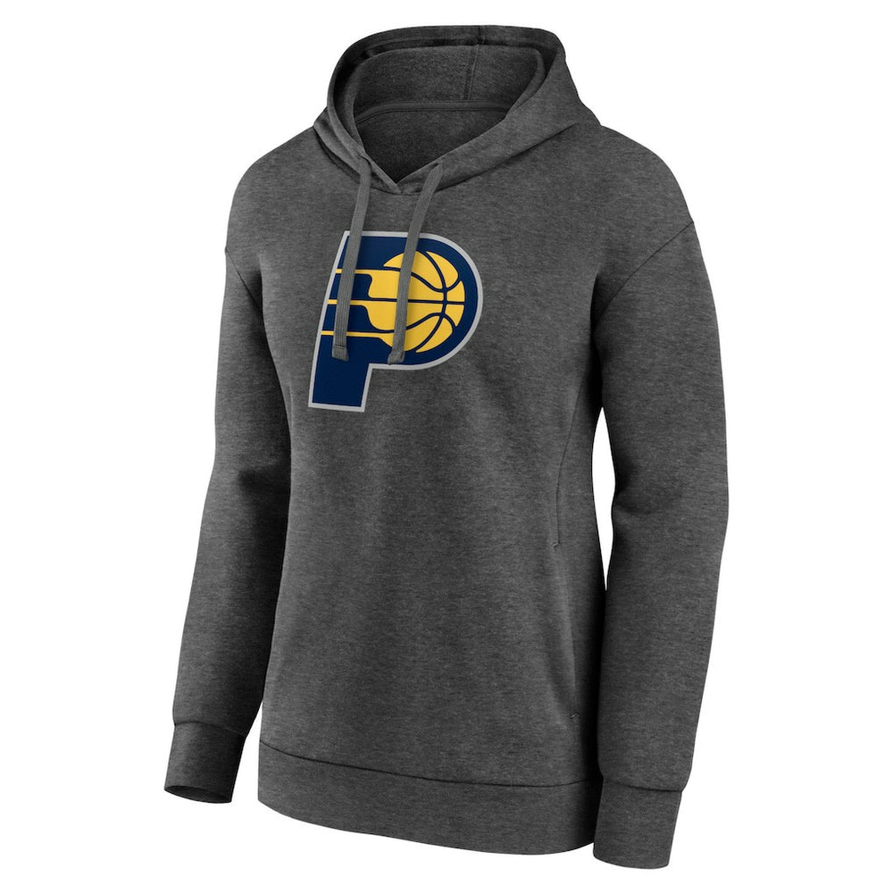 NBA - Indiana Pacers Women's Primary Logo Pullover Hoodie - Charcoal