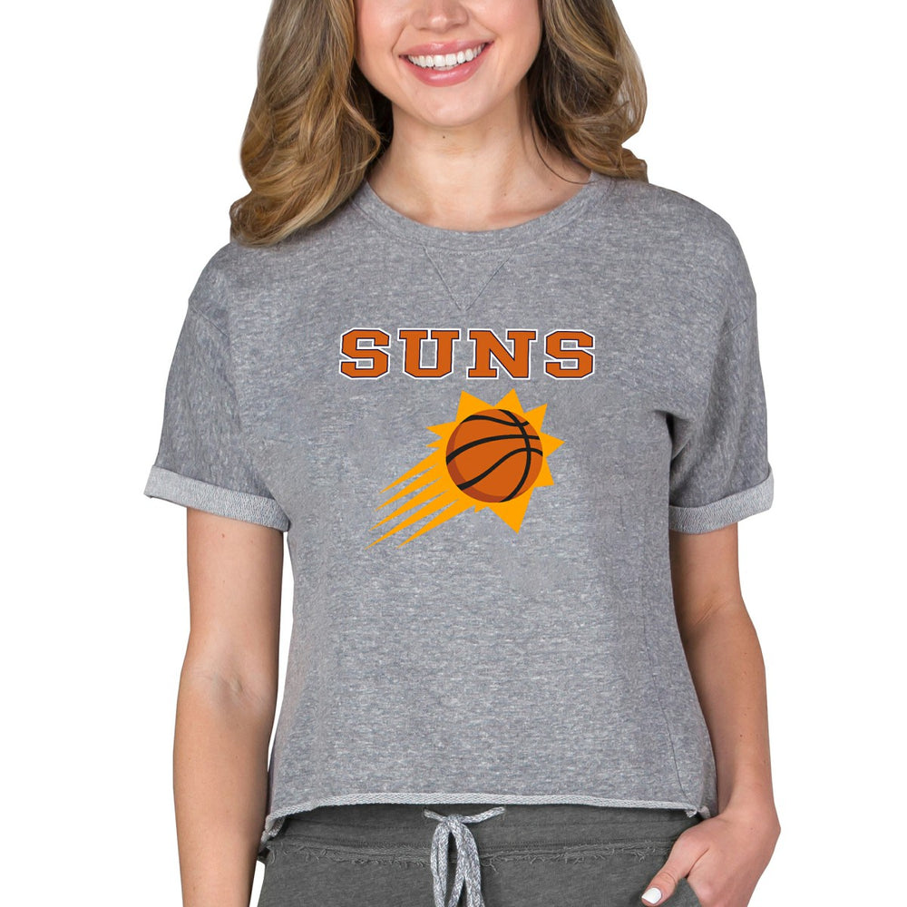 NBA - Phoenix Suns Concepts Sport NBA Women's Concepts Mainstream Terry SS Top - Gray