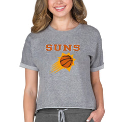 NBA - Phoenix Suns Concepts Sport NBA Women's Concepts Mainstream Terry SS Top - Gray