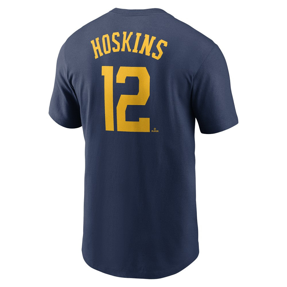 Rhys Hoskins Milwaukee Brewers Nike Fuse Name & Number T-Shirt discount