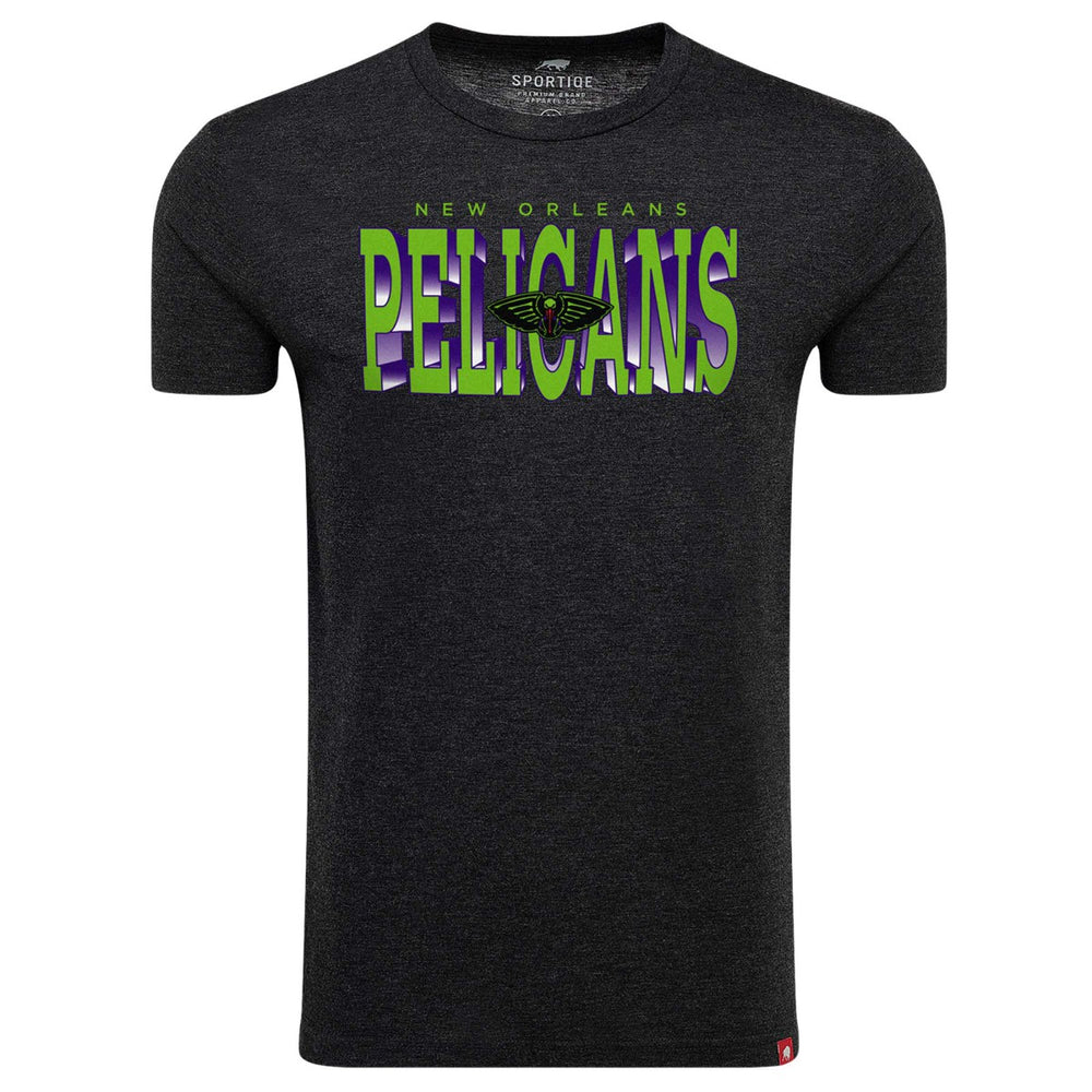 NBA - New Orleans Pelicans Sportiqe City Edition Comfy Tri-Blend T-Shirt - Heather Black