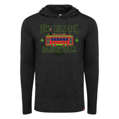 NBA - New Orleans Pelicans Sportiqe Unisex City Edition Rowan Lightweight Tri-Blend Pullover Hoodie - Heather Black
