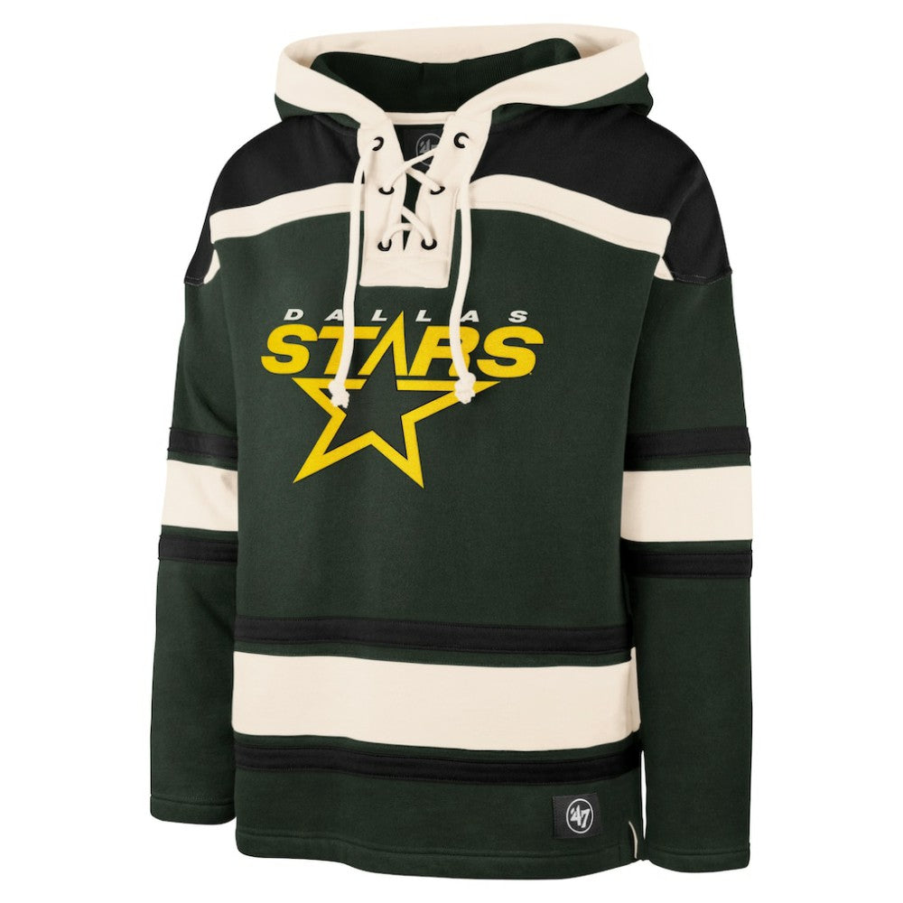 Mike Modano Dallas Stars - '47 Retired Player Name & Number Lacer Pullover Hoodie Green