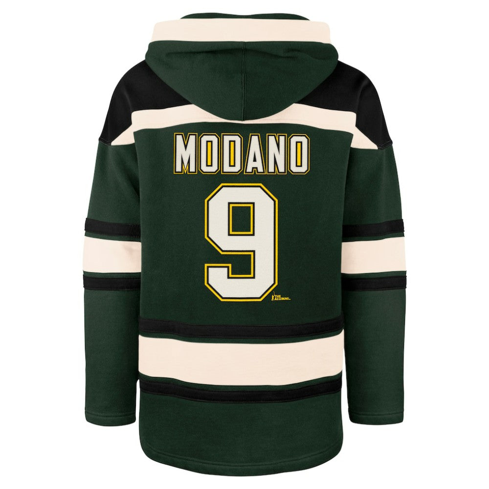 Mike Modano Dallas Stars - '47 Retired Player Name & Number Lacer Pullover Hoodie Green