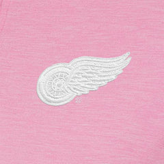 Detroit Red Wings - Antigua Women's White Logo Mentor Quarter-Zip Jacket Pink