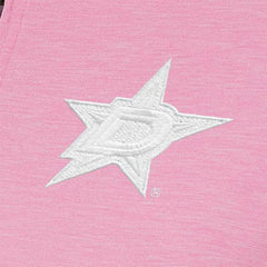Dallas Stars - Antigua Women's White Logo Mentor Quarter-Zip Jacket Pink