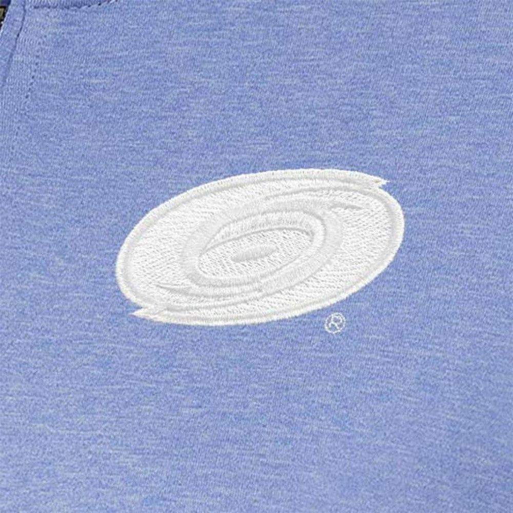 Carolina Hurricanes - Antigua Women's White Logo Mentor Quarter-Zip Jacket Lavender