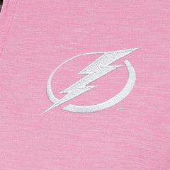 Tampa Bay Lightning - Antigua Women's White Logo Mentor Quarter-Zip Jacket Pink