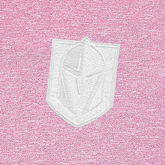 Vegas Golden Knights Antigua White Logo Hunk Quarter-Zip Pullover Pink