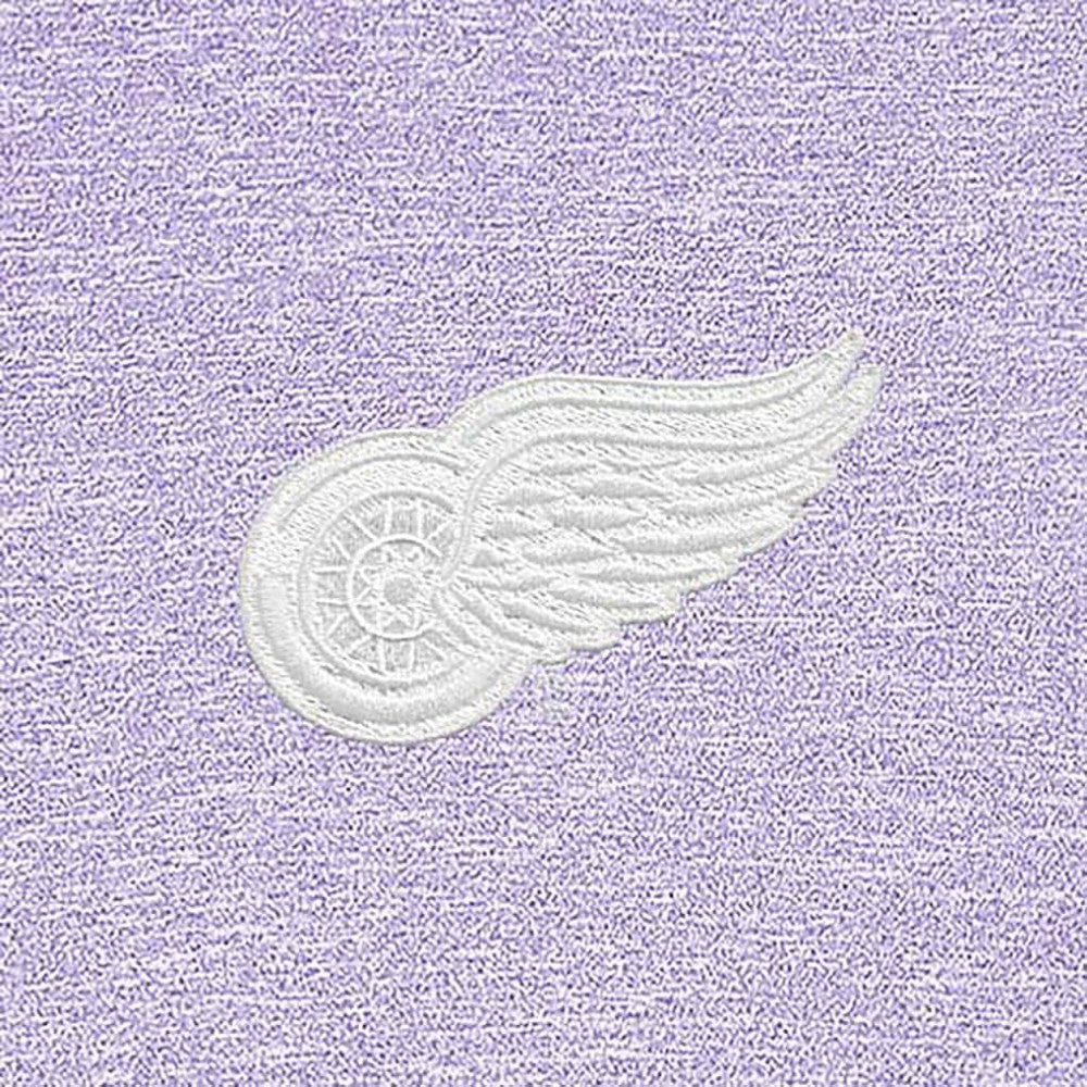 Detroit Red Wings - Antigua White Logo Hunk Quarter-Zip Pullover Lavender