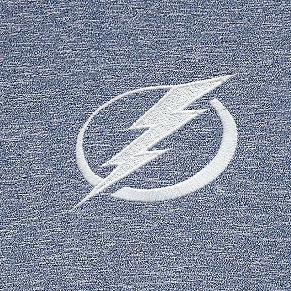 Tampa Bay Lightning - Antigua White Logo Hunk Quarter-Zip Pullover Heather Navy