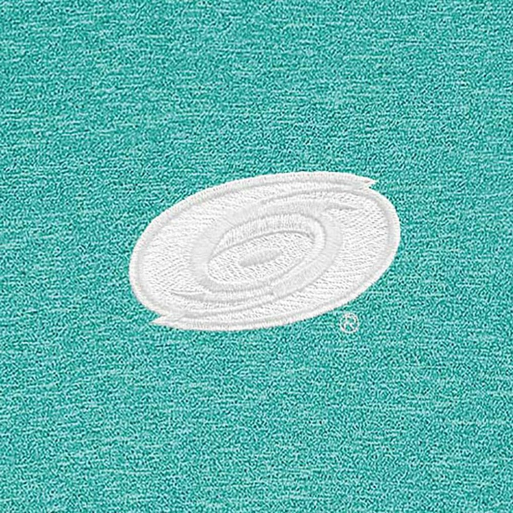 Carolina Hurricanes - Antigua White Logo Hunk Quarter-Zip Pullover Heather Aqua