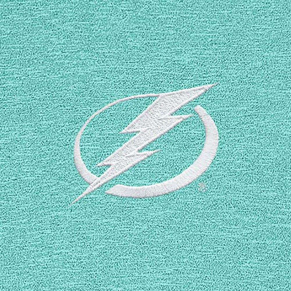 Tampa Bay Lightning - Antigua White Logo Hunk Quarter-Zip Pullover Mint