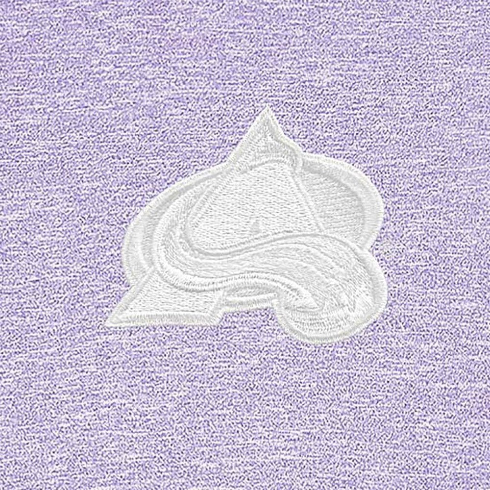 Colorado Avalanche - Antigua White Logo Hunk Quarter-Zip Pullover Lavender