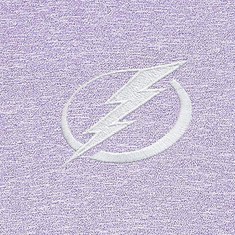 Tampa Bay Lightning - Antigua White Logo Hunk Quarter-Zip Pullover Lavender