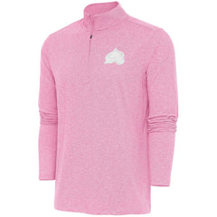 Colorado Avalanche - Antigua White Logo Hunk Quarter-Zip Pullover Pink