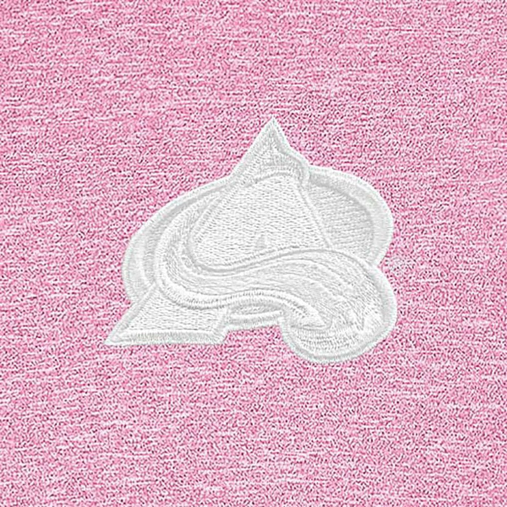 Colorado Avalanche - Antigua White Logo Hunk Quarter-Zip Pullover Pink