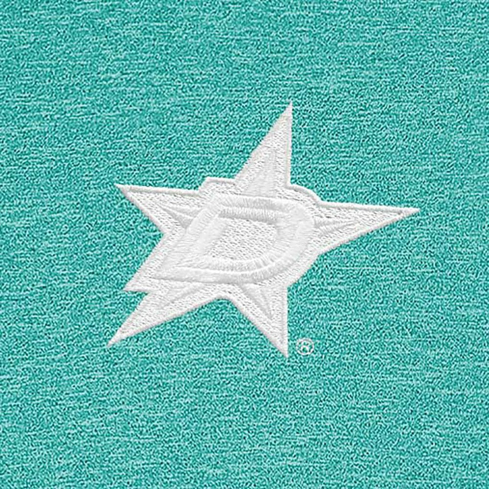 Dallas Stars - Antigua White Logo Hunk Quarter-Zip Pullover Heather Aqua