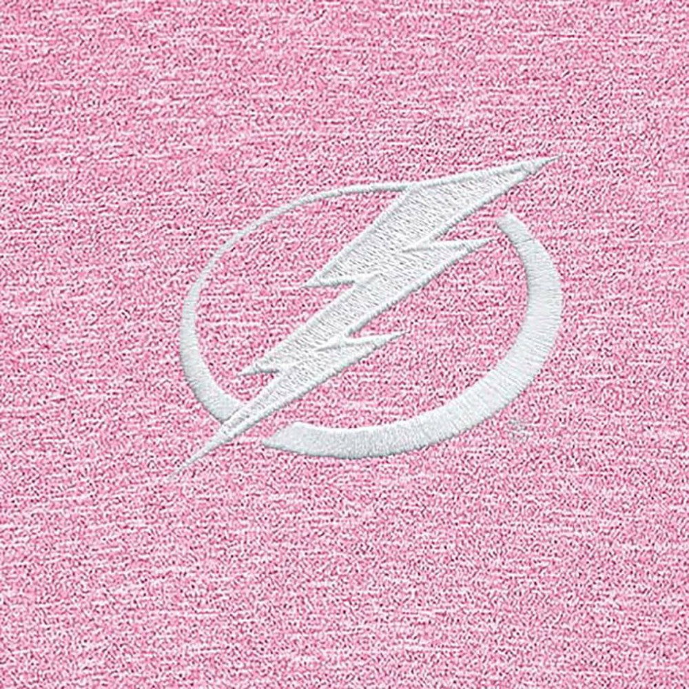 Tampa Bay Lightning - Antigua White Logo Hunk Quarter-Zip Pullover Pink