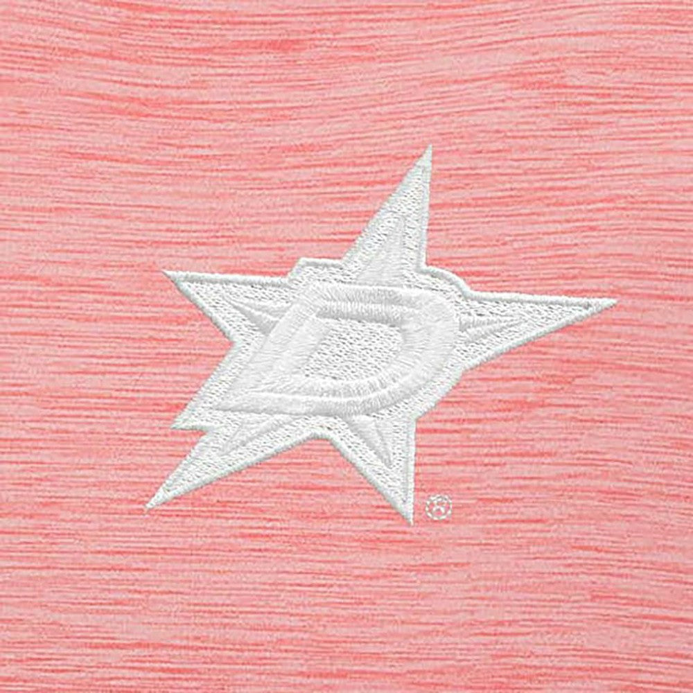 Dallas Stars - Antigua White Logo Bright Quarter-Zip Pullover Coral
