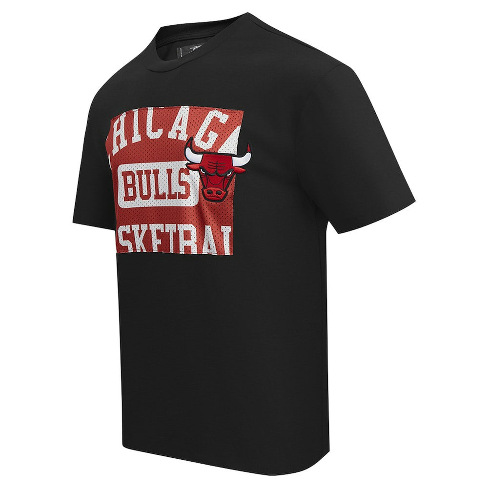 NBA - Chicago Bulls Pro Standard Made To Play Drop Shoulder T-Shirt - Black