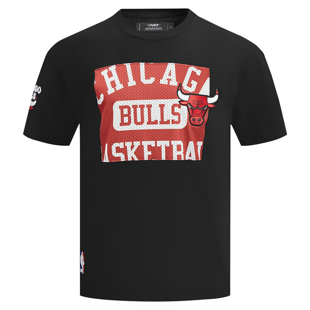 NBA - Chicago Bulls Pro Standard Made To Play Drop Shoulder T-Shirt - Black