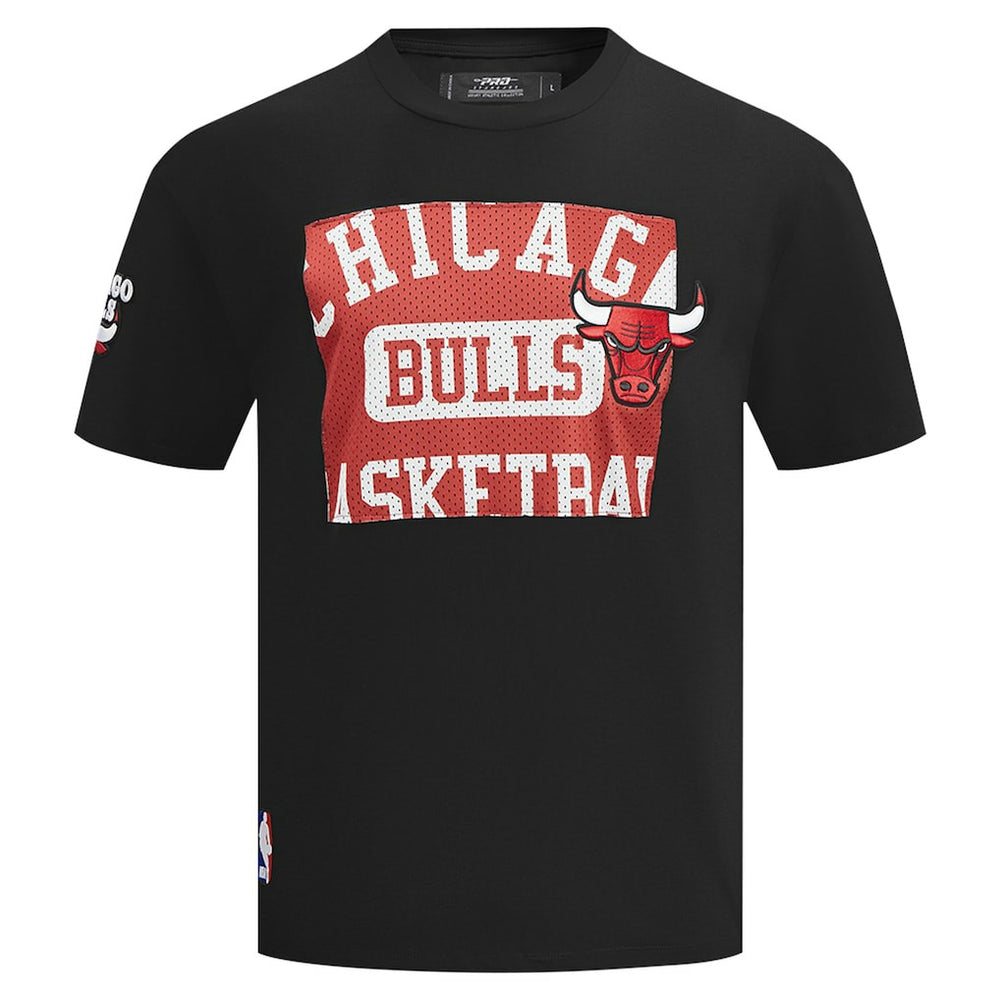 NBA - Chicago Bulls Pro Standard Made To Play Drop Shoulder T-Shirt - Black