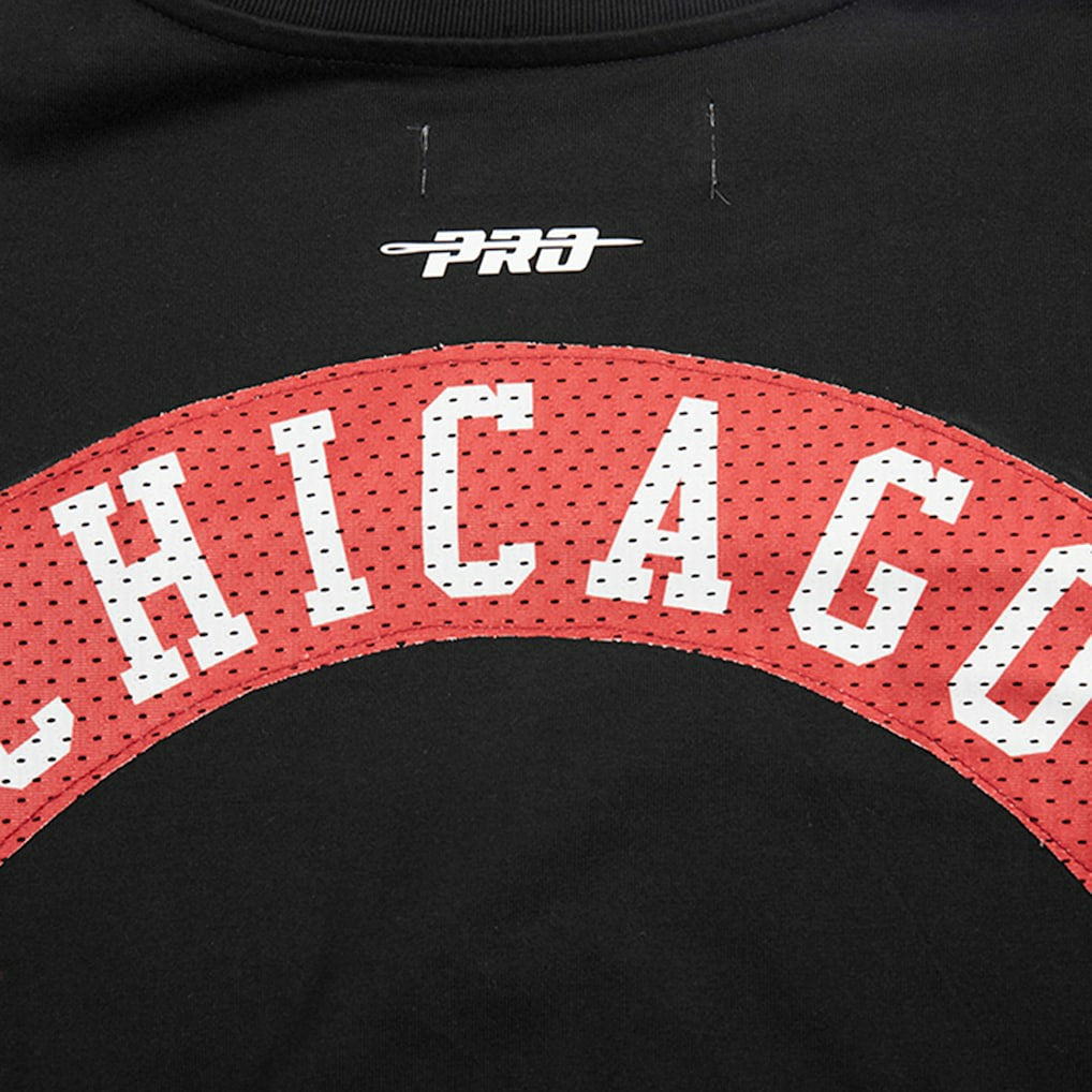 NBA - Chicago Bulls Pro Standard Made To Play Drop Shoulder T-Shirt - Black