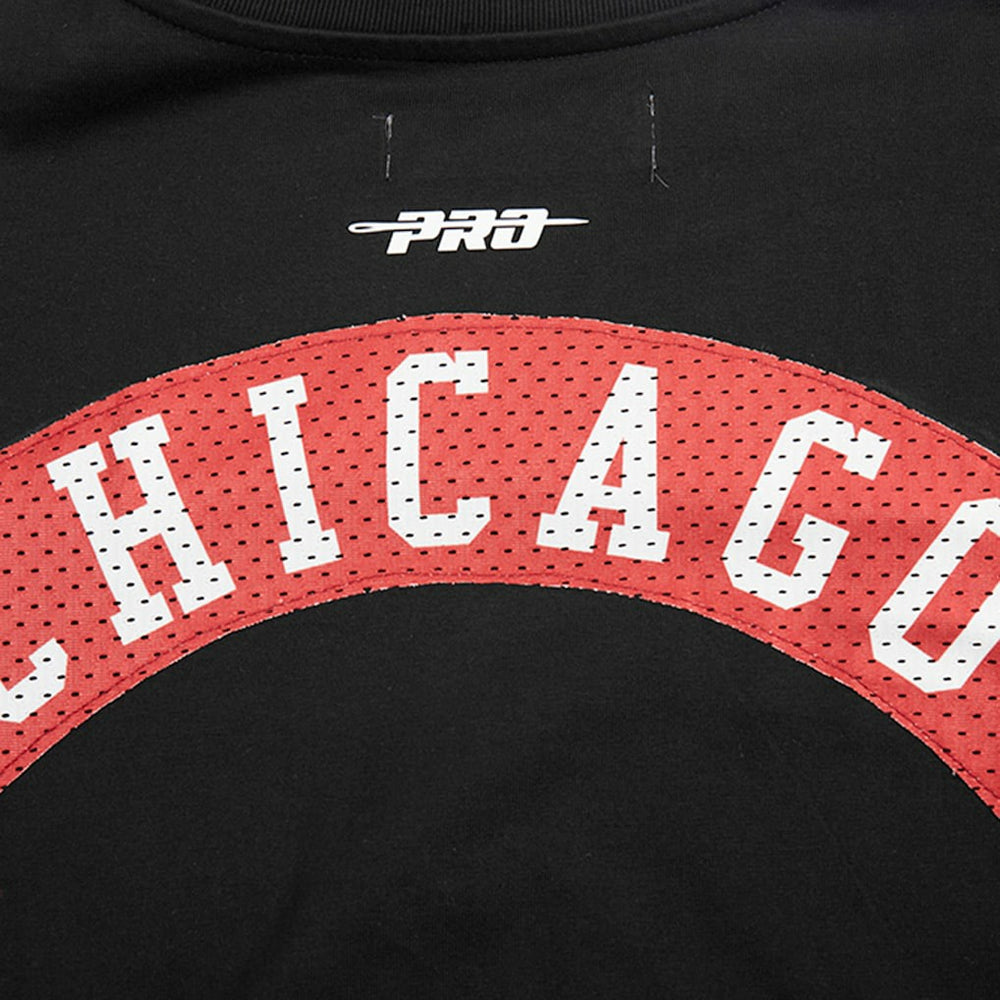 NBA - Chicago Bulls Pro Standard Made To Play Drop Shoulder T-Shirt - Black