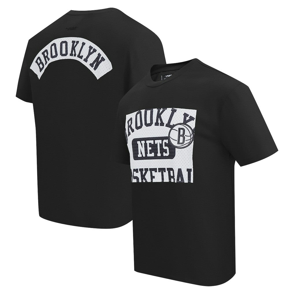 NBA - Brooklyn Nets Pro Standard Made To Play Drop Shoulder T-Shirt - Black