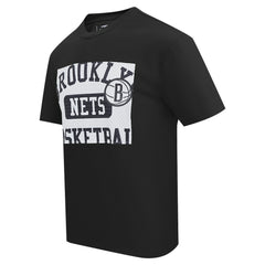 NBA - Brooklyn Nets Pro Standard Made To Play Drop Shoulder T-Shirt - Black