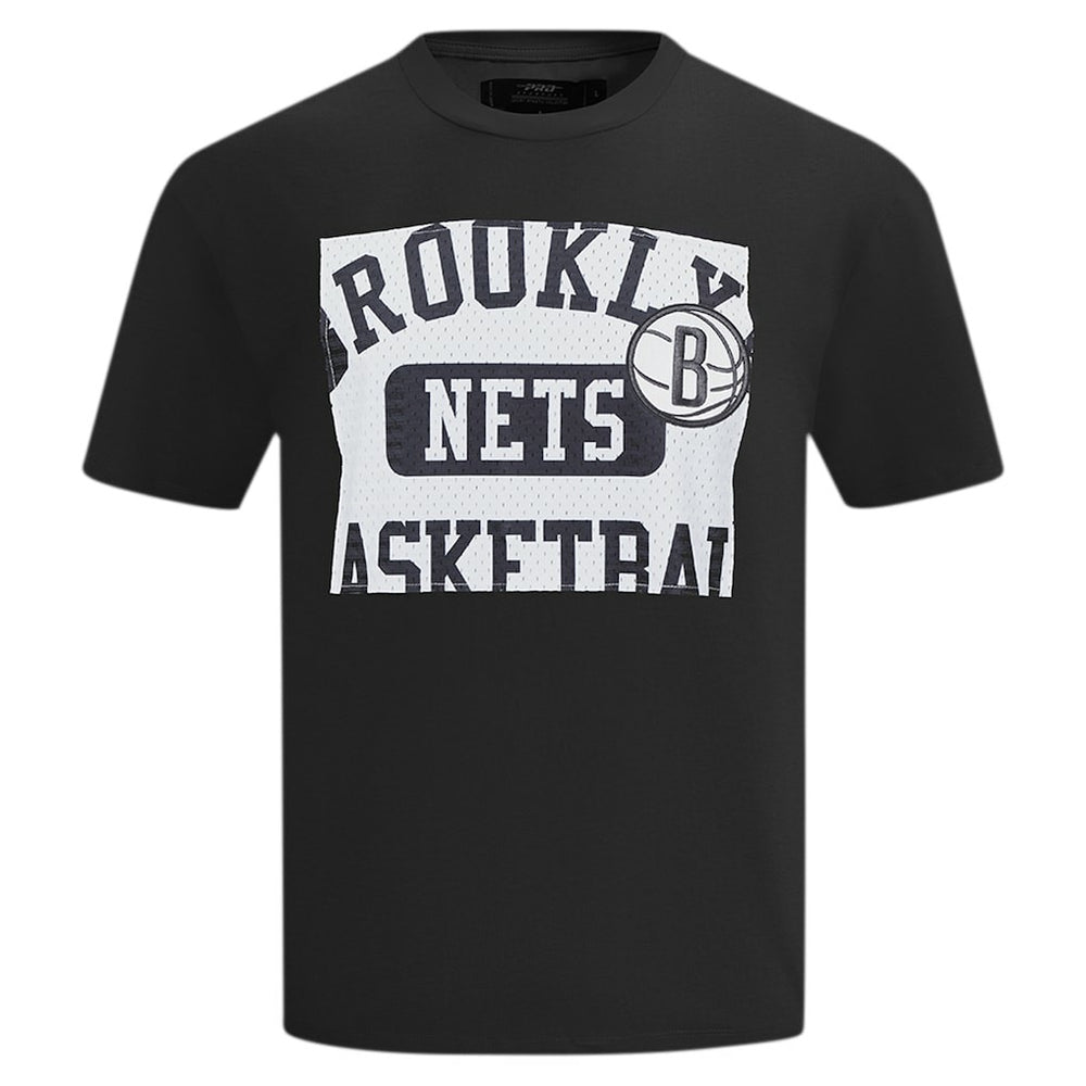 NBA - Brooklyn Nets Pro Standard Made To Play Drop Shoulder T-Shirt - Black
