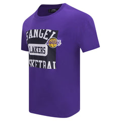 NBA - Los Angeles Lakers Pro Standard Made To Play Drop Shoulder T-Shirt - Purple