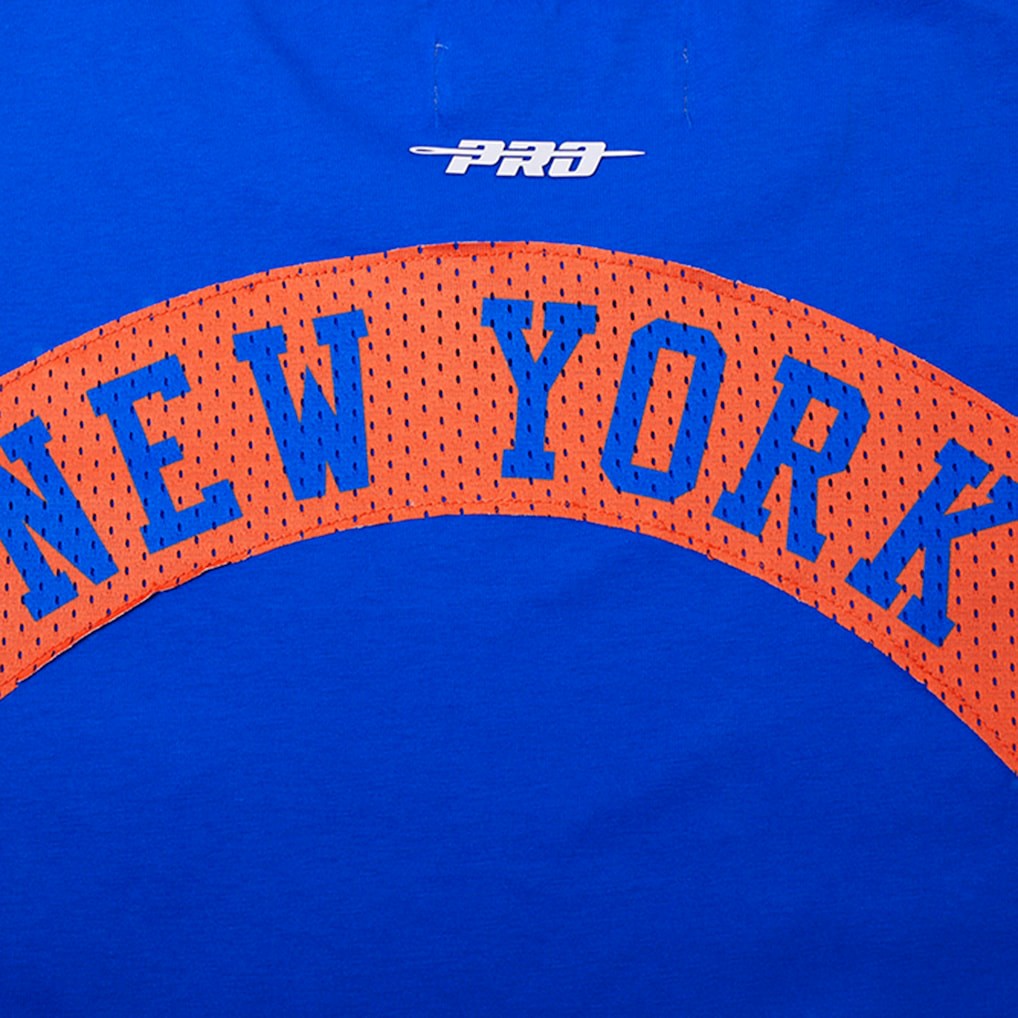 NBA - New York Knicks Pro Standard Made To Play Drop Shoulder T-Shirt - Royal