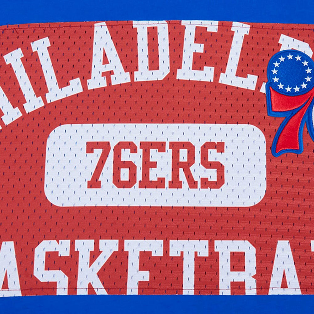 NBA - Philadelphia 76ers Pro Standard Made To Play Drop Shoulder T-Shirt - Royal