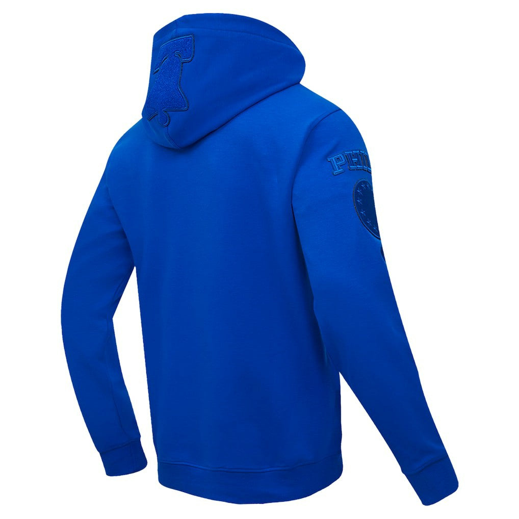 NBA - Philadelphia 76ers Pro Standard Triple Tonal DK Pullover Hoodie Jacket - Royal