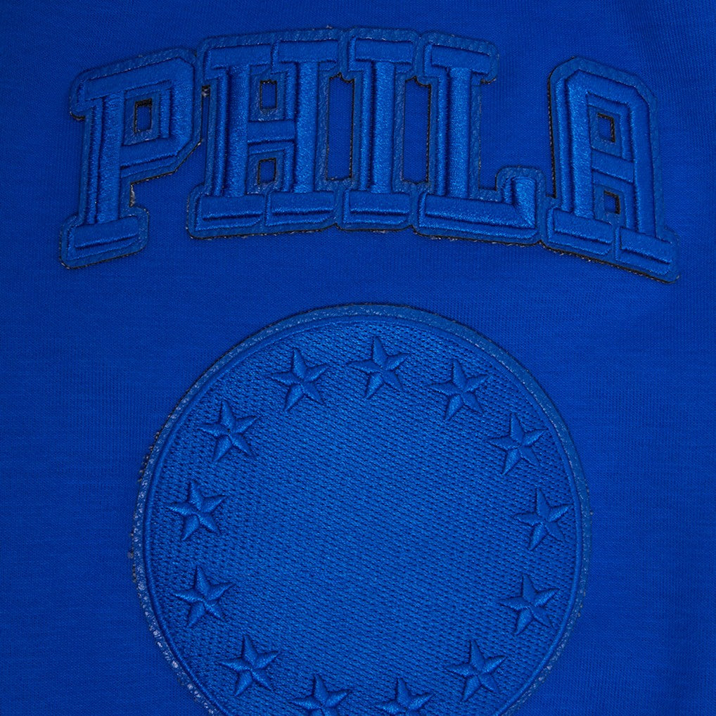 NBA - Philadelphia 76ers Pro Standard Triple Tonal DK Pullover Hoodie Jacket - Royal