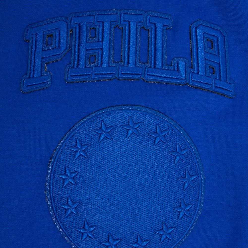 NBA - Philadelphia 76ers Pro Standard Triple Tonal DK Pullover Hoodie Jacket - Royal