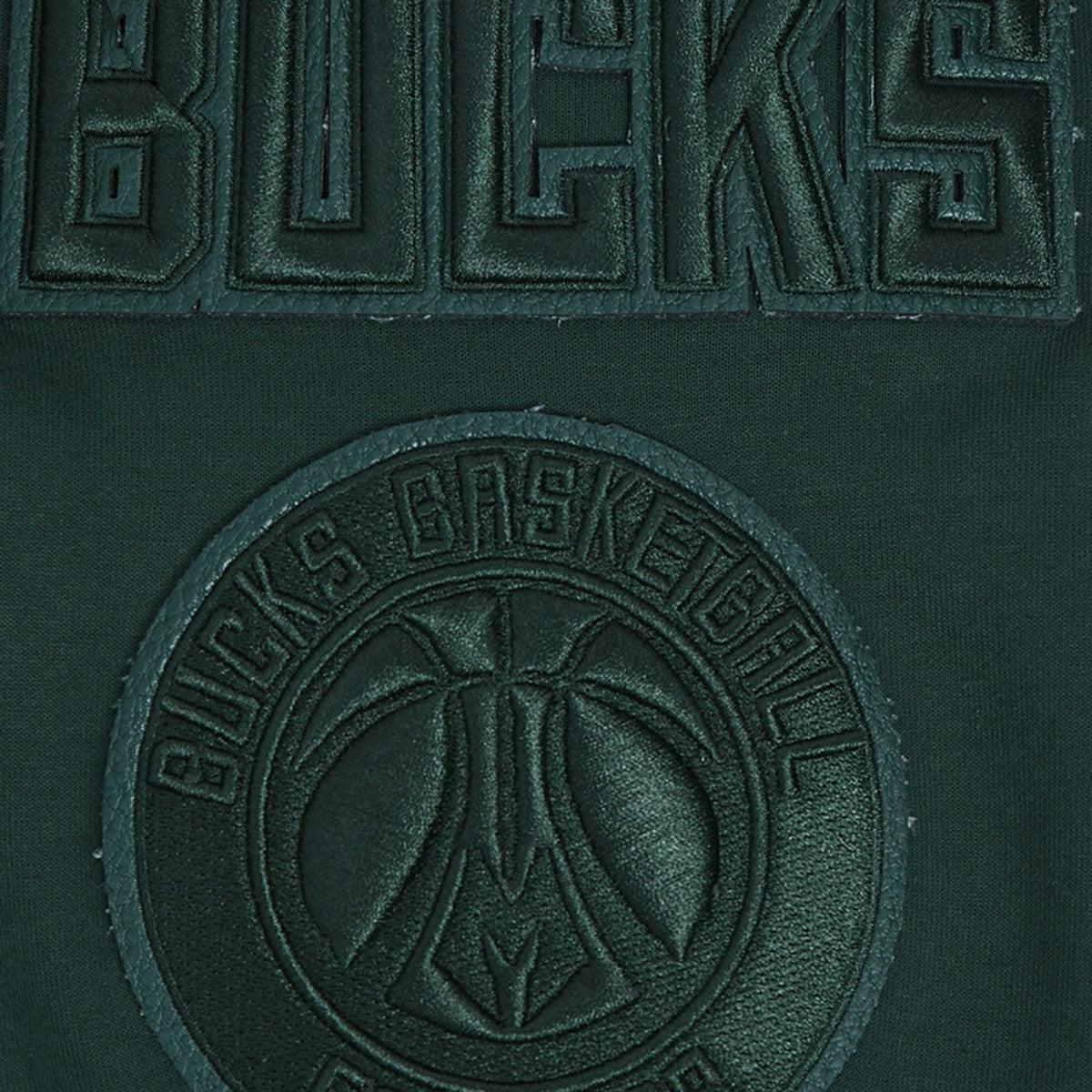 NBA - Milwaukee Bucks Pro Standard Triple Tonal DK Full-Zip Hoodie Jacket - Hunter Green