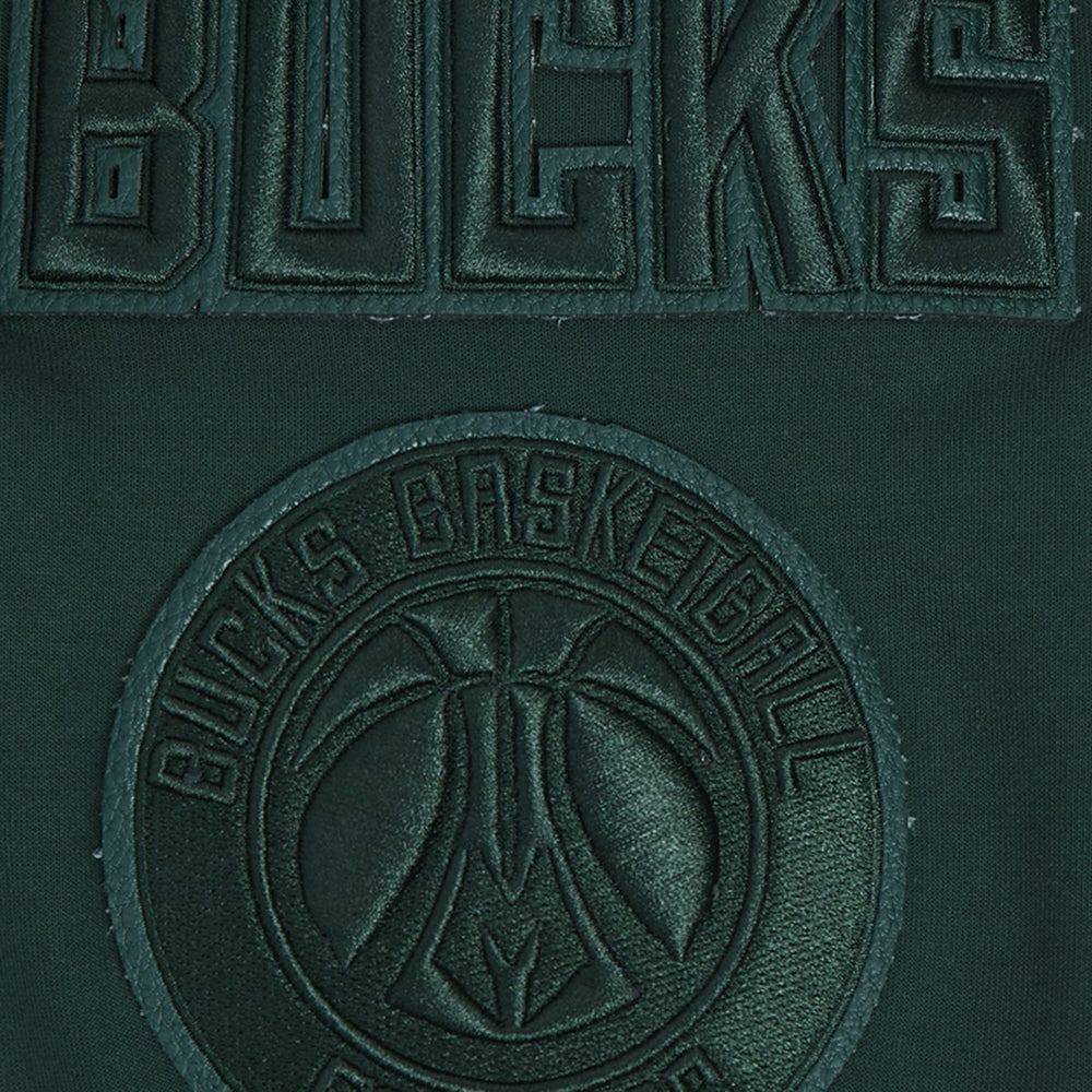 NBA - Milwaukee Bucks Pro Standard Triple Tonal DK Full-Zip Hoodie Jacket - Hunter Green