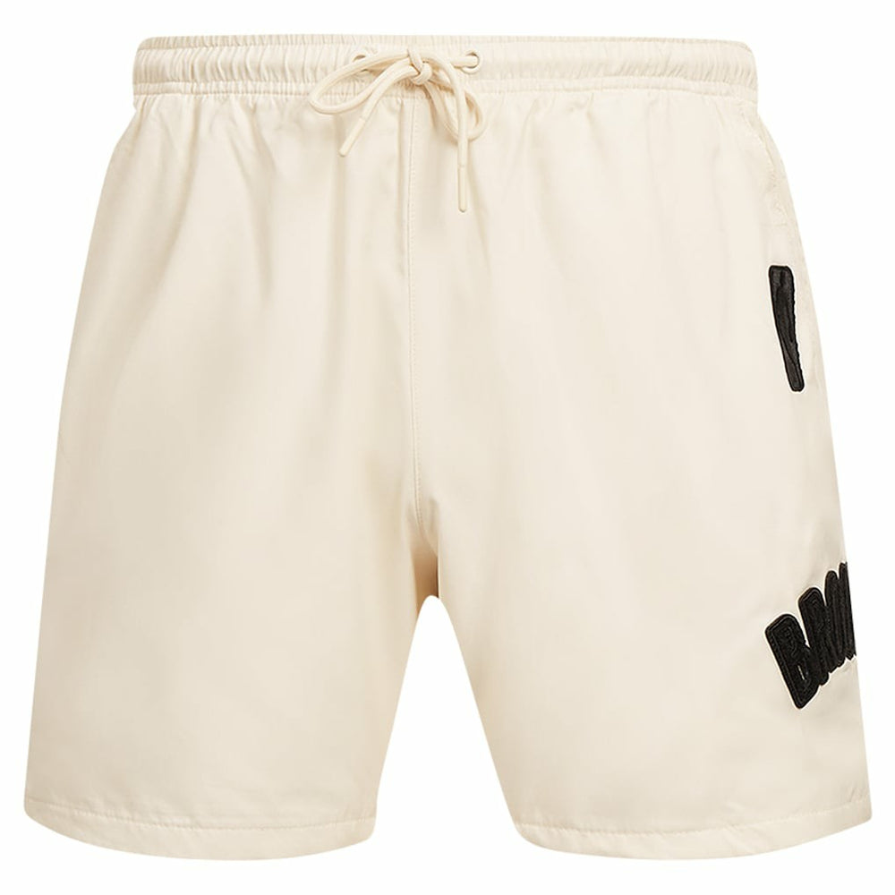 NBA - Brooklyn Nets Pro Standard Triple Tonal Woven Shorts - Cream