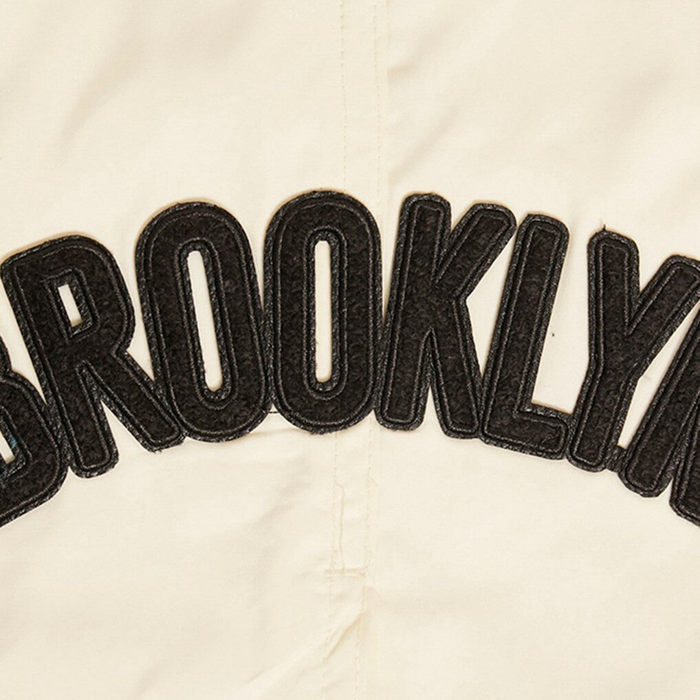 NBA - Brooklyn Nets Pro Standard Triple Tonal Woven Shorts - Cream