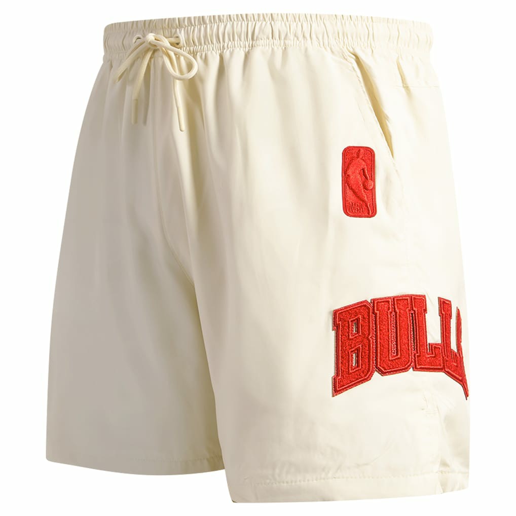 NBA - Chicago Bulls Pro Standard Triple Tonal Woven Shorts - Cream