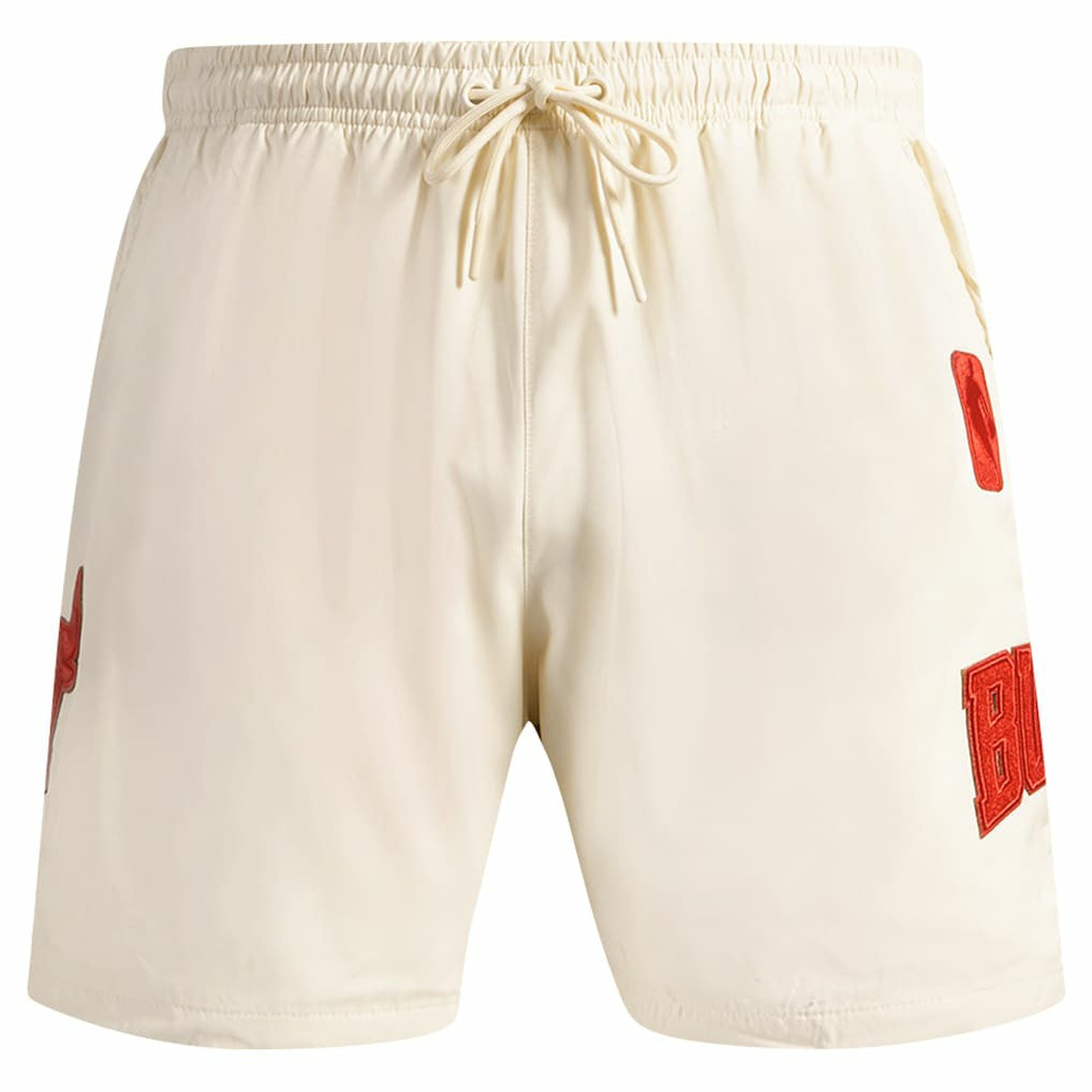 NBA - Chicago Bulls Pro Standard Triple Tonal Woven Shorts - Cream
